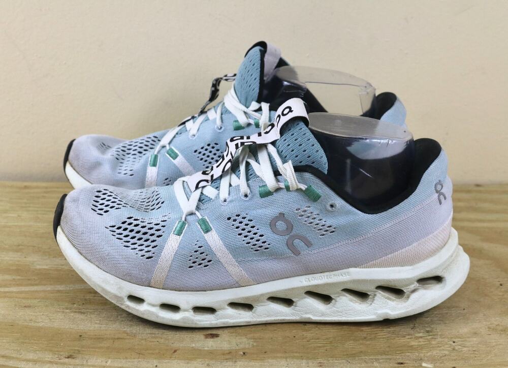 On Running Cloudsurfer Sneakers Womens 8.5 Blue Mineral Aloe Running Athletic